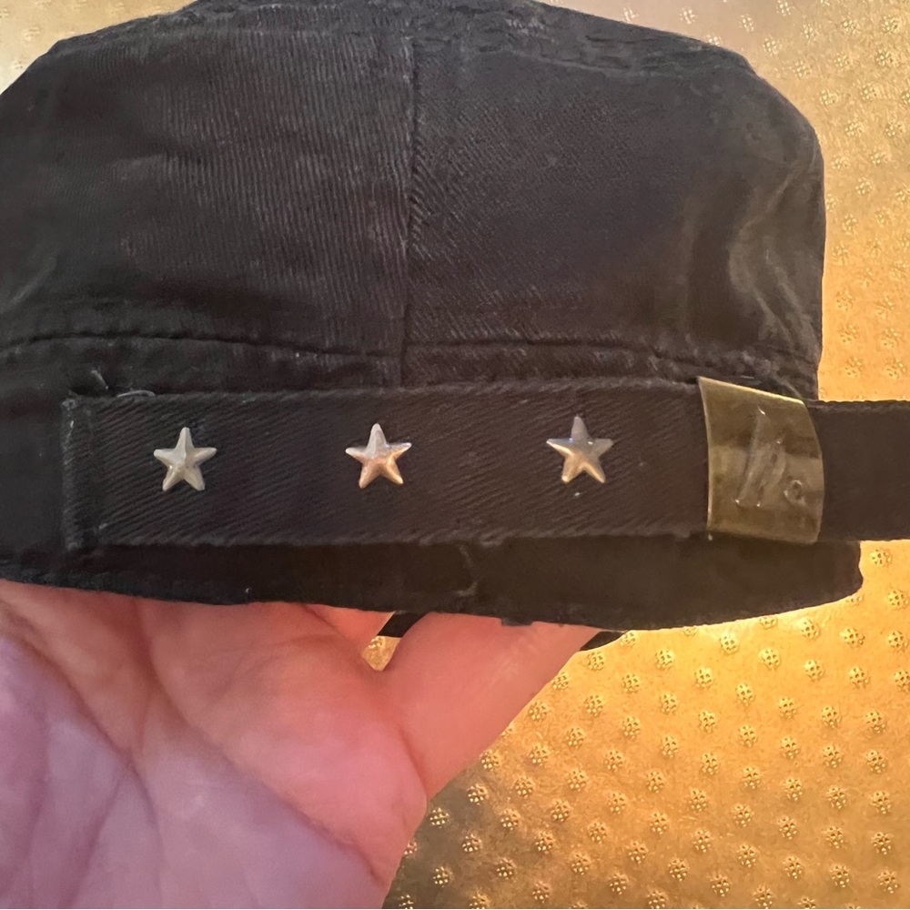 Black Cadet Cap – Cozumel Mexico Adjustable Military Style Hat - Picture 3 of 11